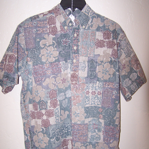 VINTAGE REYN SPOONER HAWAIIAN CAMP SHIRT S2887 - Picture 1 of 8